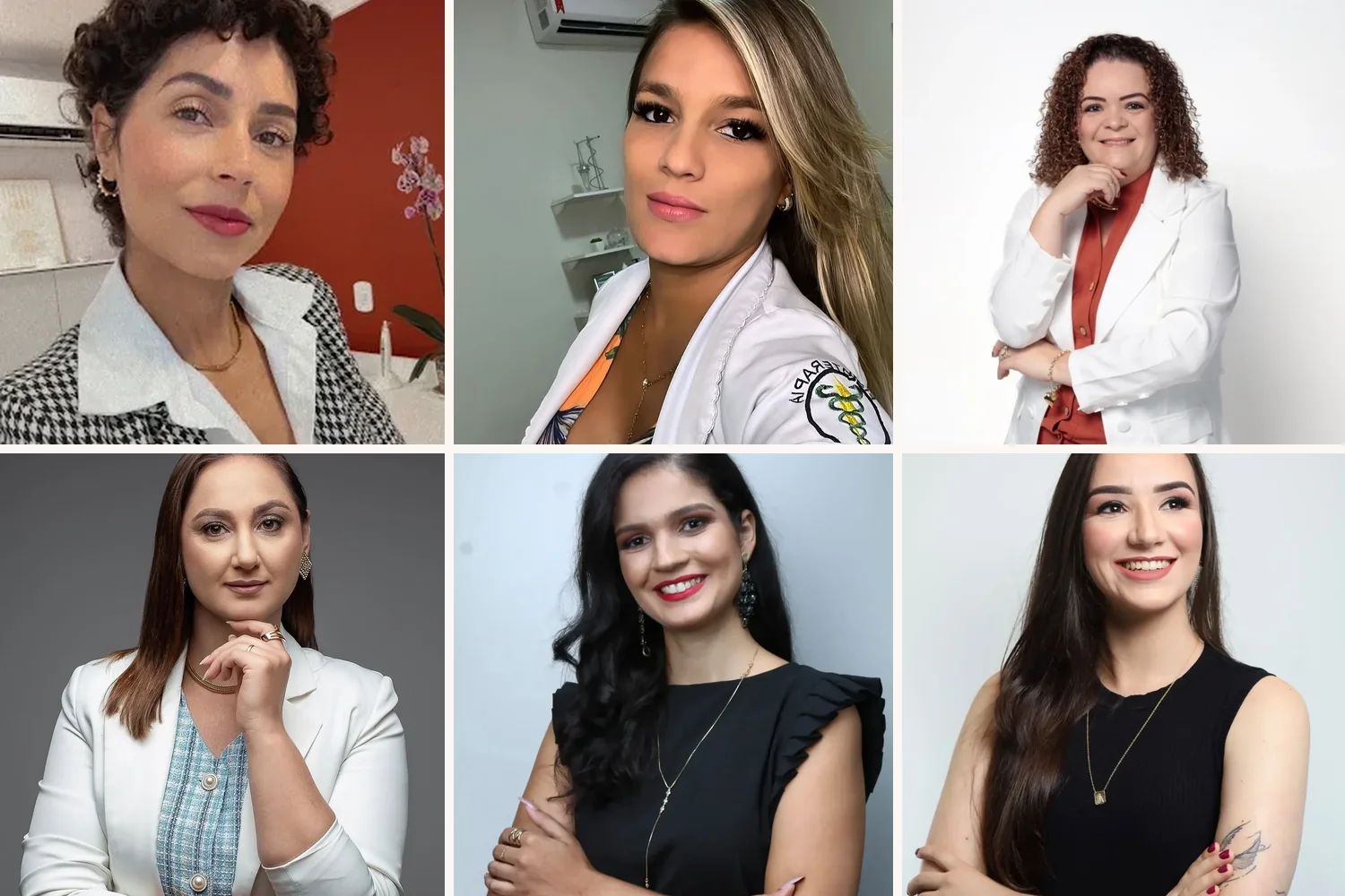 Composição com profissionais da equipe do Instituto Aline Braga